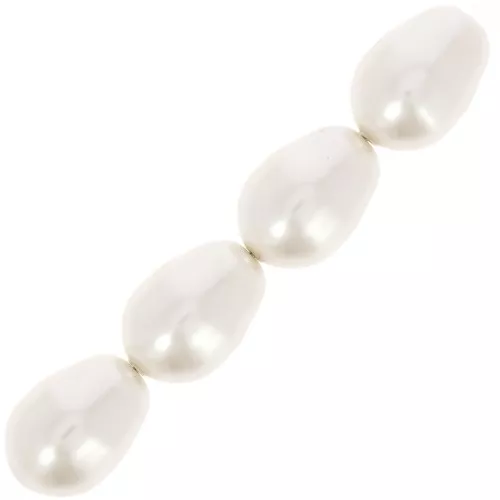 Peras PureCrystal 5821 11x8 mm White Pearl x5