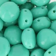 CandyBeads 2-hole 8 mm Green Turquesa x20