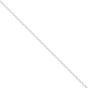 Cadena malla Forçat  ovalada 1.65 mm de Plata 925 x1m|raw }}