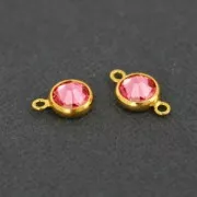 Colgante para strass PureCrystal 2058 2088 6 mm plateado x1