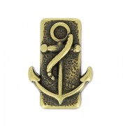 Cuenta pasador decoración ancla para cordones 3 mm bronce x1|raw }}
