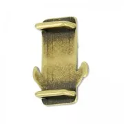 Cuenta pasador decoración ancla para cordones 3 mm bronce x1
