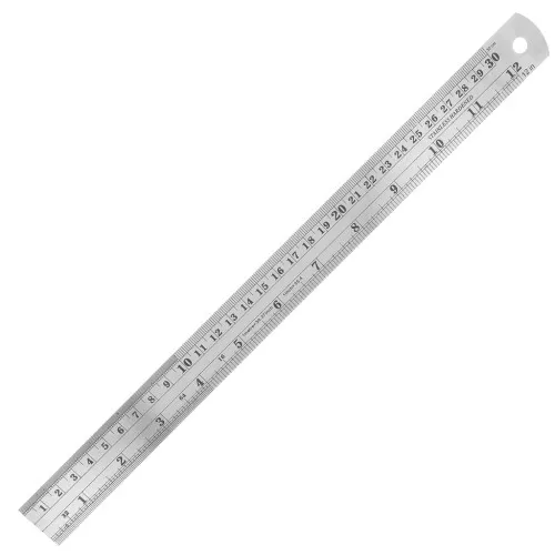 Regla de metal graduada 30 cm