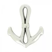 Entrepieza ancla 23x19 mm Chapado Plateado envejecido x1