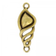Entrepieza concha 2 anillas 21x10 mm bronce x1|raw }}