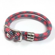 Cuenta pasador doble para cordón 5 mm 13x8 mm bronce x1