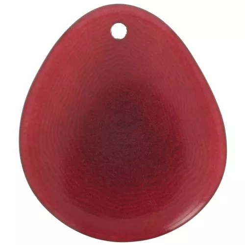 Cuentas de Tagua corte fino 25-35 mm Rojo x1