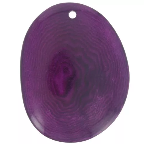 Cuentas de Tagua corte fino 25-35 mm Morado x1