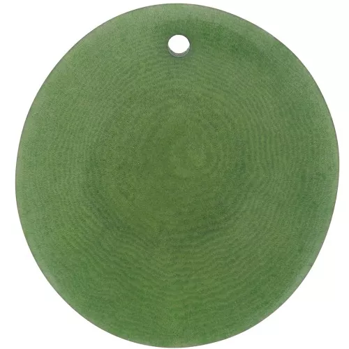 Cuentas de Tagua corte fino 25-35 mm Verde  x1