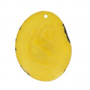 Cuentas de Tagua corte fino 35-45 mm Amarillo x1|raw }}