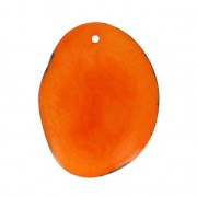 Cuentas de Tagua corte fino 35-45 mm Naranja x1|raw }}