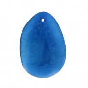 Cuentas de Tagua corte fino 35-45 mm Azul x1|raw }}