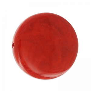 Disco de Tagua 19 mm Rojo x 1