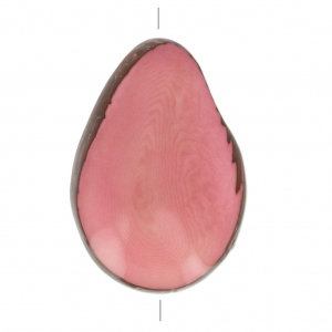 Semilla de Tagua trabajada 35-50 mm Rosa x 1