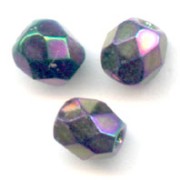 Facetadas 4 mm Jet Purple Iris x50|raw }}