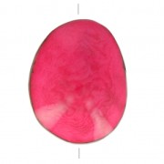Semilla de Tagua trabajada 35-50 mm Fucsia x 1|raw }}