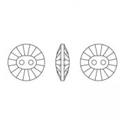 Botón PureCrystal 3019 12 mm Rosaline