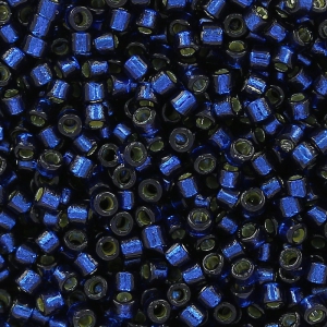 Miyuki Delica Duracoat 11/0 DB2191 - Dyed Navy Silver Lined x8g