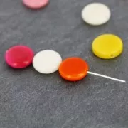 Disco de Tagua 12 mm Amarillo x 4