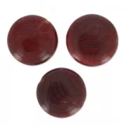 Disco de Tagua 12 mm Granate x 4