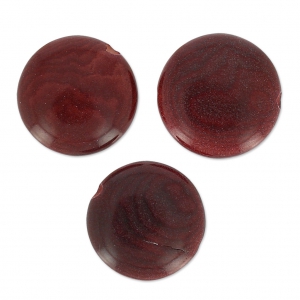 Disco de Tagua 12 mm Granate x 4