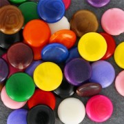 Disco de Tagua 12 mm Granate x 4