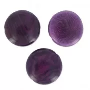 Disco de Tagua 12 mm Morado x 4
