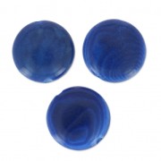 Disco de Tagua 12 mm Azul x 4