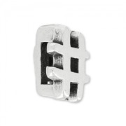 Cuenta pasador hashtag para cordón 5 mm Chapado Plateado envejecido x1|raw }}