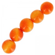 Cuentas redondas de Tagua 5 mm Naranja x 8|raw }}