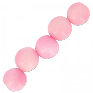 Cuentas redondas de Tagua 5 mm Rosa x 8