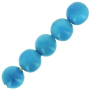 Cuentas redondas de Tagua 5 mm Turquesa x 8|raw }}