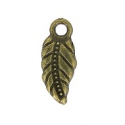 Dije hoja 17x7 mm bronce x1|raw }}