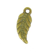 Dije hoja 17.5x7 mm bronce x1|raw }}
