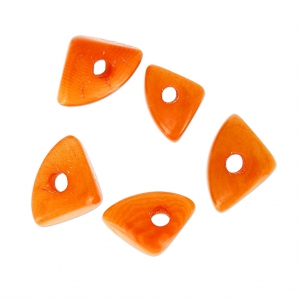 Chips de Tagua 10 mm Naranja x 5