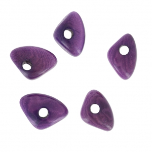 Chips de Tagua 10 mm Morado x 5