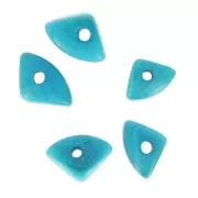Chips de Tagua 10 mm Turquesa x 5