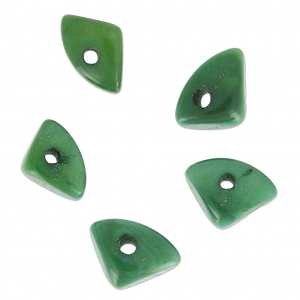 Chips de Tagua 10 mm Verde x 5