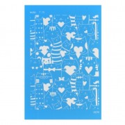 Silk Screen Moiko 74x105 mm - Motivo gatos corazones 7.15|raw }}