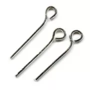 Bastón cabeza de anilla Plata 925 18x0.8 mm x10