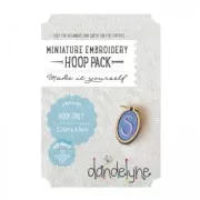 Kit mini tambor de madera Dandelyne para el bordado  2.7x4.5 cm ovalado