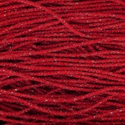 Cordón de Seda Japonesa 0.7 mm Rojo Metalizado x 1m