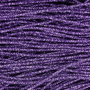 Cordón de Seda Japonesa 0.7 mm Morado Metalizado x 1m