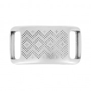 Entrepieza pasador motivo étnico para cordón 10mm plateado antiguo