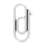 Entrepieza Clip 21 mm plateado antiguo x1