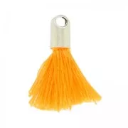 Pompón imitación algodón 15-20 mm Light Naranja/rodiado