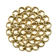 Estampa redonda 35 mm dorado con oro fino x1