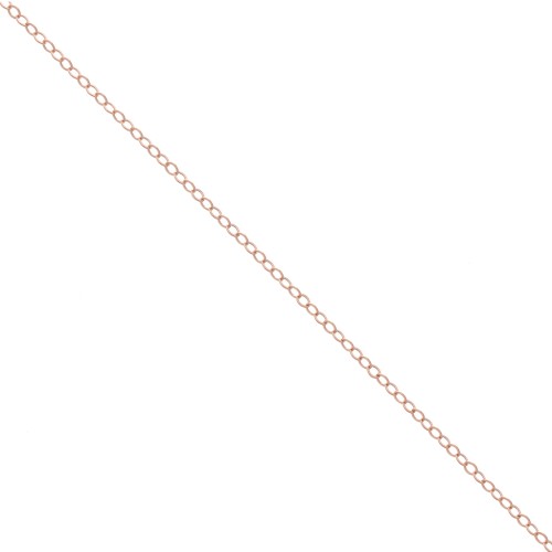 Cadena malla Forçat 1,6 mm Rose Gold filled x50cm