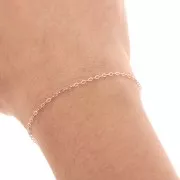 Cadena malla Forçat 1,6 mm Rose Gold filled x50cm