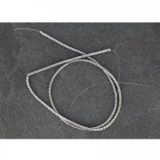 Mini-Hematites rocallas tubos 3x1.90mm Labrador x40 cm